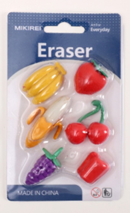 Ластики &quot;Fruits&quot;, 6 шт. в наборе 