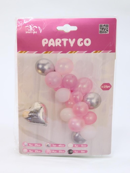 Набор воздушных шаров 25 шт. &quot;Air heart&quot;, pink 