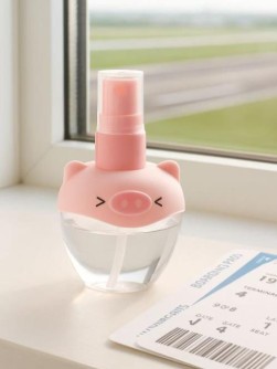 Дорожная бутылочка "Pretty pig", pink (70 ml)