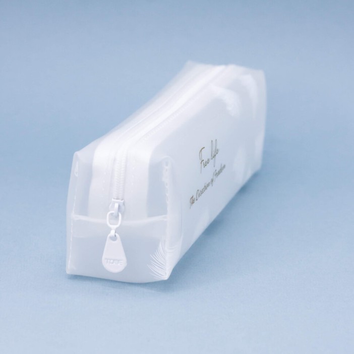 Пенал "Feathers one" silver 