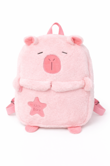 Рюкзак плюшевый "Capybara", pink