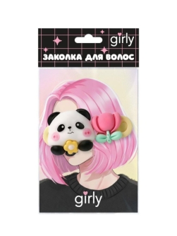 Заколка для волос GIRLY "Панды"