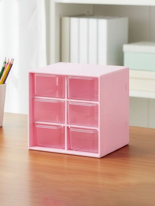Органайзер настольный "Six cells", rose (10*12*12) 