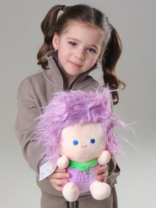 Мягкая игрушка &quot;Fruit babies&quot;, purple, 21 см 