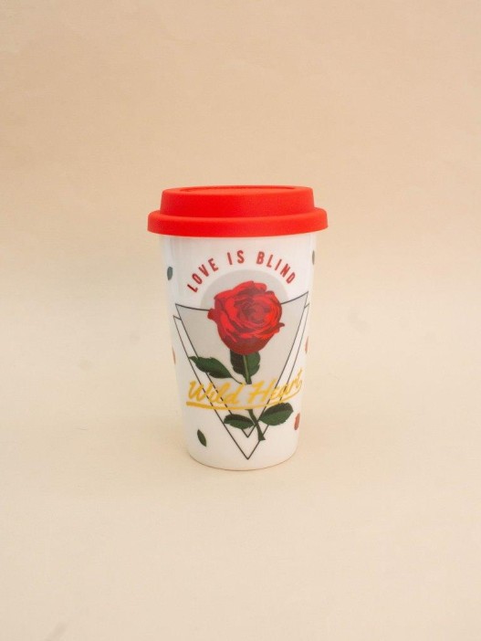 Стакан керамический «Ornament», red (400 ml) 