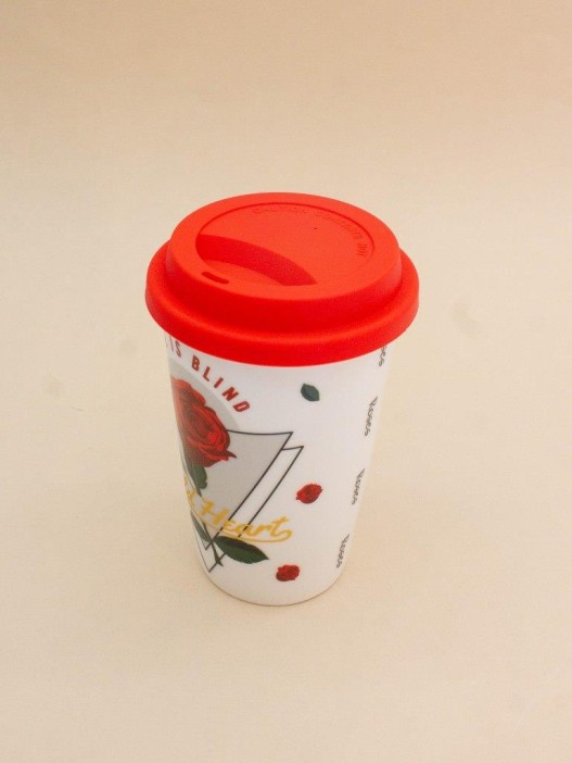 Стакан керамический «Ornament», red (400 ml) 