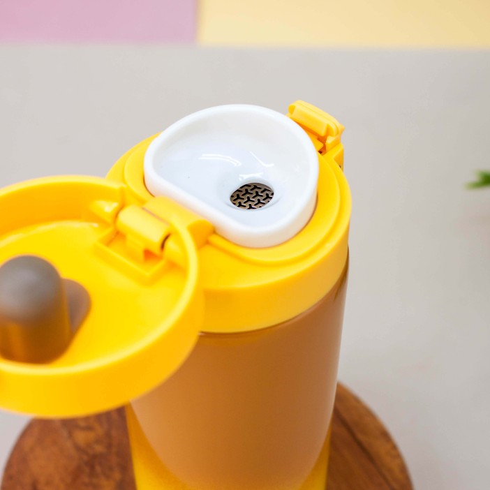 Термокружка "Love you more", yellow (370 ml) 