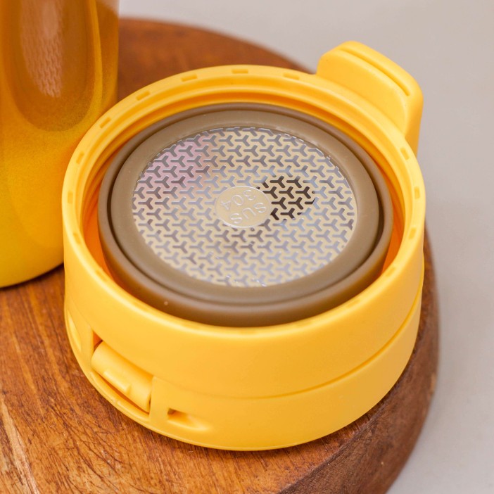 Термокружка "Love you more", yellow (370 ml) 