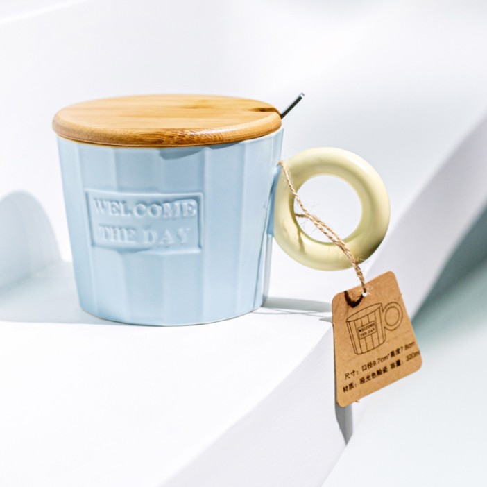 Кружка «Welcome the day», blue (320 ml) 