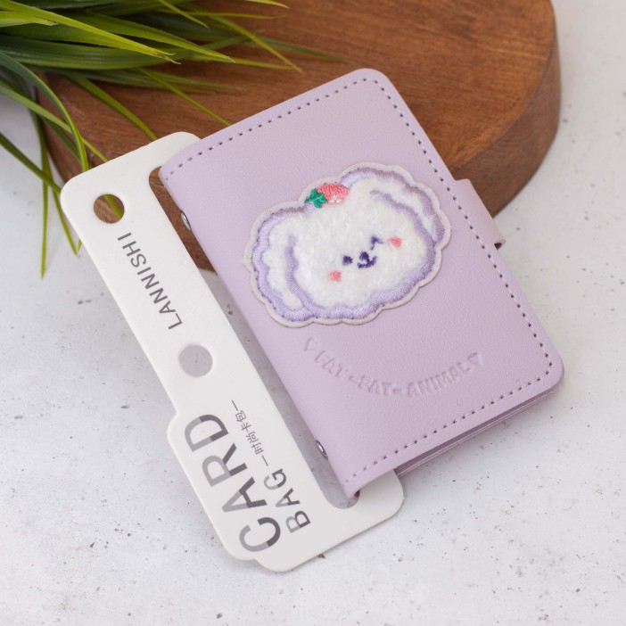 Визитница "Cute hare", purple 