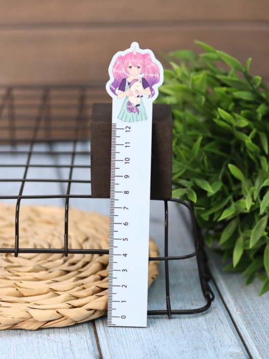 Линейка ЭКО из дерева iLikeGift Аниме "Девушка единорог" 