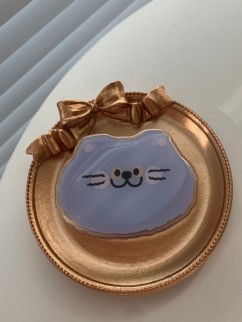 Попсокет &quot;Cat smiling&quot;, blue