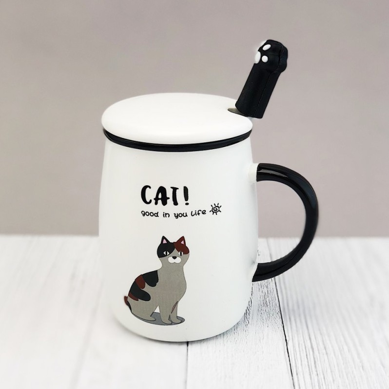 Кружка &quot;Good in you life&quot;(Полосатый кот) (420ml) 