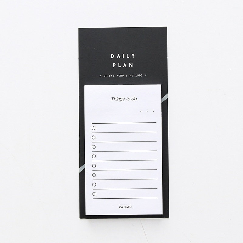 BLT12 Планнер стикер "Daily plan", black
