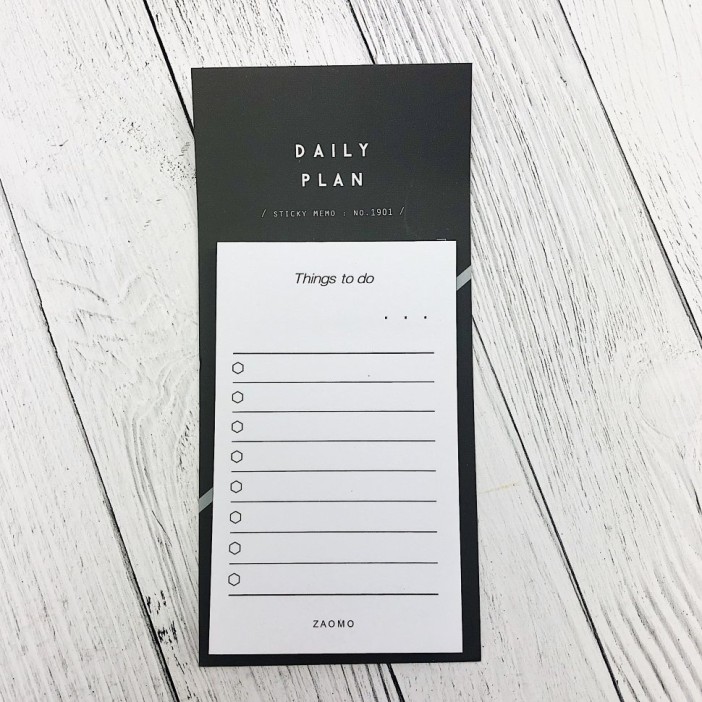 Планнер стикер &quot;Daily plan&quot;, black 