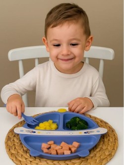 Тарелка "Space", blue (ложка+вилка)