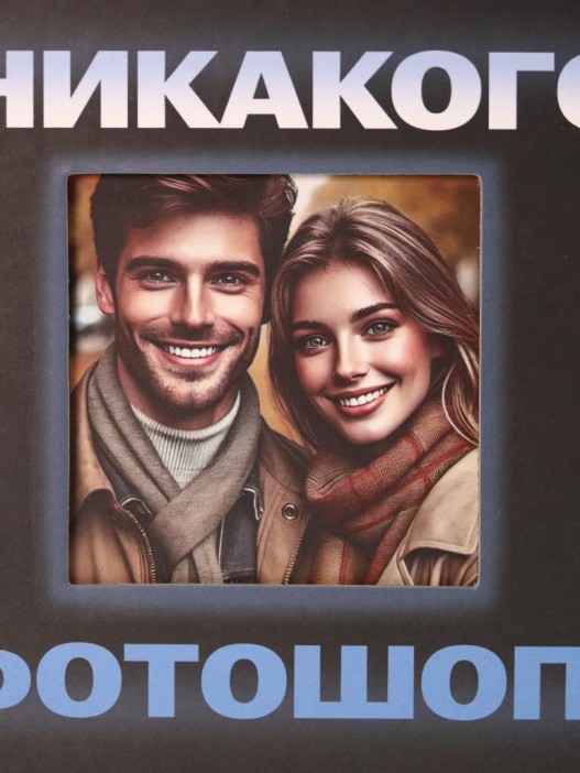 Фотоальбом &quot;Никакого фотошопа&quot; (17 х 17 см) 