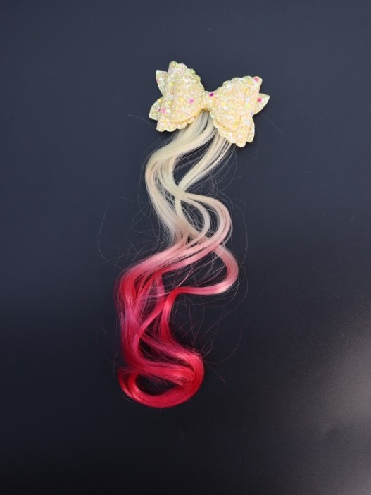 Заколка &quot;Beautiful curl&quot;, white (8.5*5.5 см, L=30 см) 