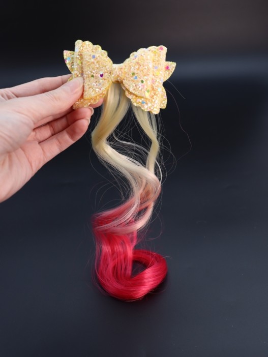 Заколка &quot;Beautiful curl&quot;, white (8.5*5.5 см, L=30 см) 