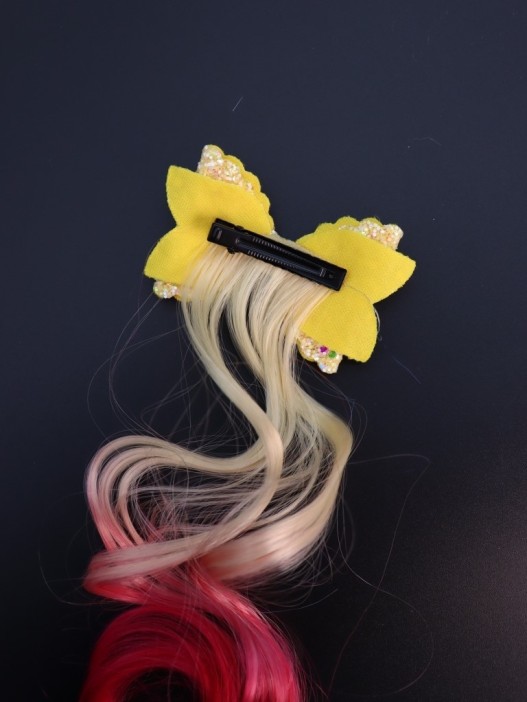 Заколка &quot;Beautiful curl&quot;, white (8.5*5.5 см, L=30 см) 