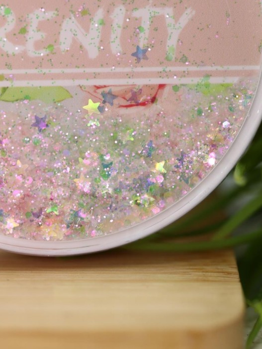 Зеркало-шейкер раскладное с шнурком &quot;Terenity&quot;, розовое (7*7 см) 