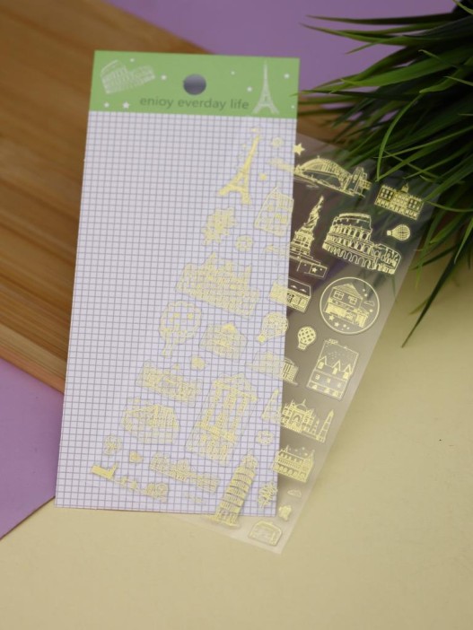 Наклейки &quot;Around the world&quot; (23,5*9 см) 