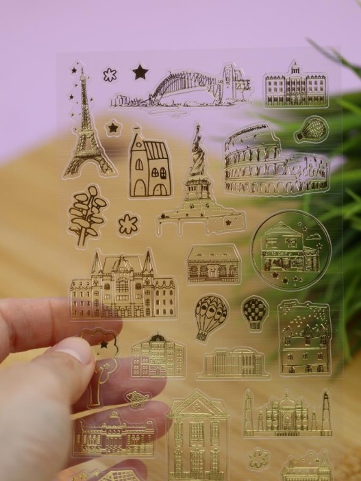 Наклейки &quot;Around the world&quot; (23,5*9 см) 