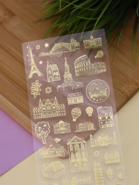 Наклейки &quot;Around the world&quot; (23,5*9 см) 