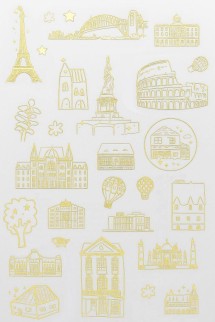 Наклейки &quot;Around the world&quot; (23,5*9 см)