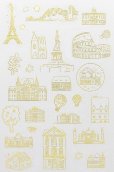 Наклейки "Around the world" (23,5*9 см)