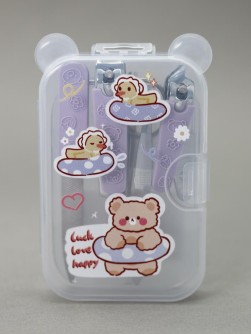 Маникюрный набор "Bear lifebuoy", purple