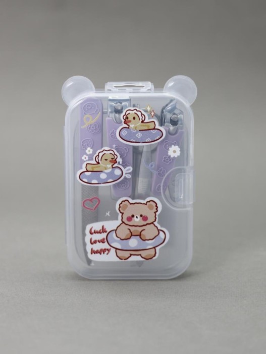 Маникюрный набор &quot;Bear lifebuoy&quot;, purple 