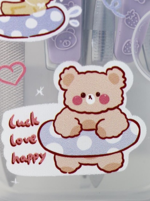 Маникюрный набор &quot;Bear lifebuoy&quot;, purple 