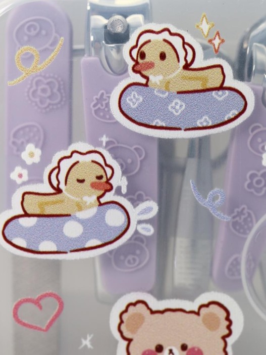 Маникюрный набор &quot;Bear lifebuoy&quot;, purple 