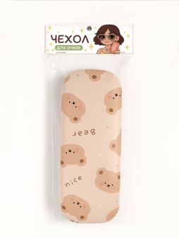 Чехол для очков GIRLY "Many bear", yellow