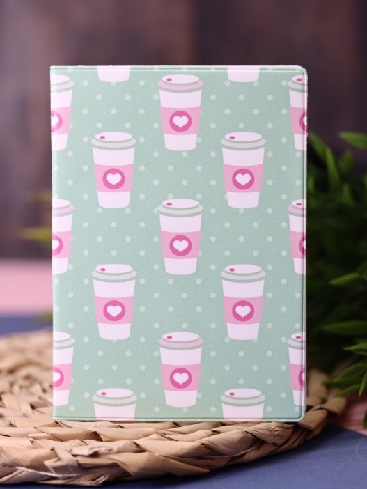 ОБЛОЖКА ДЛЯ ПАСПОРТА Love Cups, плотность 600 мкм 