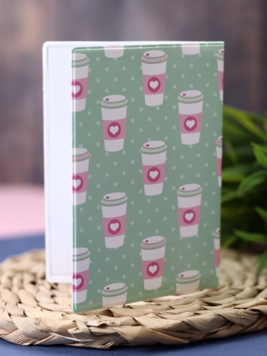 ОБЛОЖКА ДЛЯ ПАСПОРТА Love Cups, плотность 600 мкм 