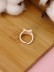 Кольцо акриловое GIRLY "Розовый кот", розовое (d=1,7 см)