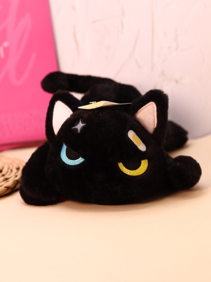 Мягкая игрушка "Кошка", черная, 24 см
