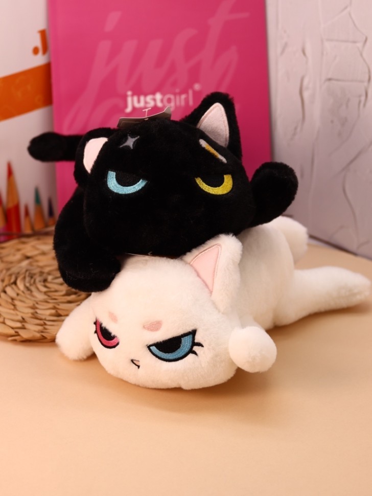 Мягкая игрушка "Кошка", черная, 24 см