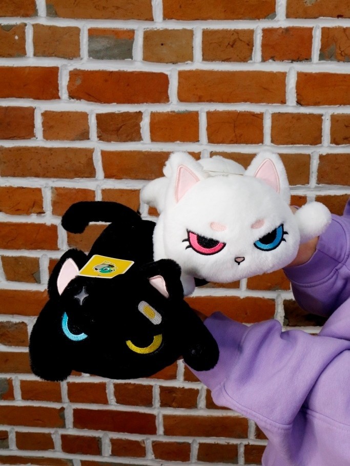 Мягкая игрушка "Кошка", черная, 24 см