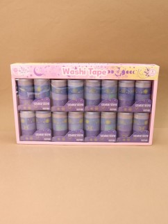 Набор декоративного скотча 10 шт. &quot;Night magic&quot;, blue, шоу-бокс 8 шт.