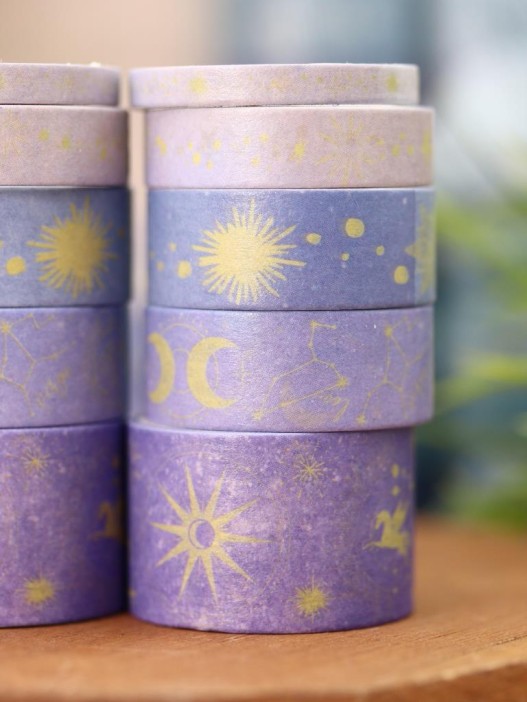 Набор декоративного скотча 10 шт. &quot;Night magic&quot;, blue, шоу-бокс 8 шт. 