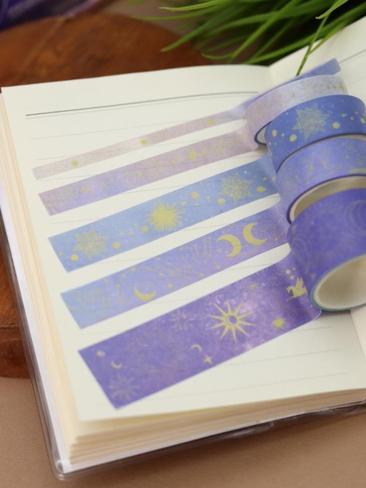 Набор декоративного скотча 10 шт. &quot;Night magic&quot;, blue, шоу-бокс 8 шт. 