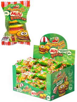 Набор жевательный мармелад «Мармеладсы в деле мини Бургер», 60 шт.