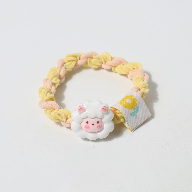 Резинка для волос GIRLY "Дорогая овечка", белая 