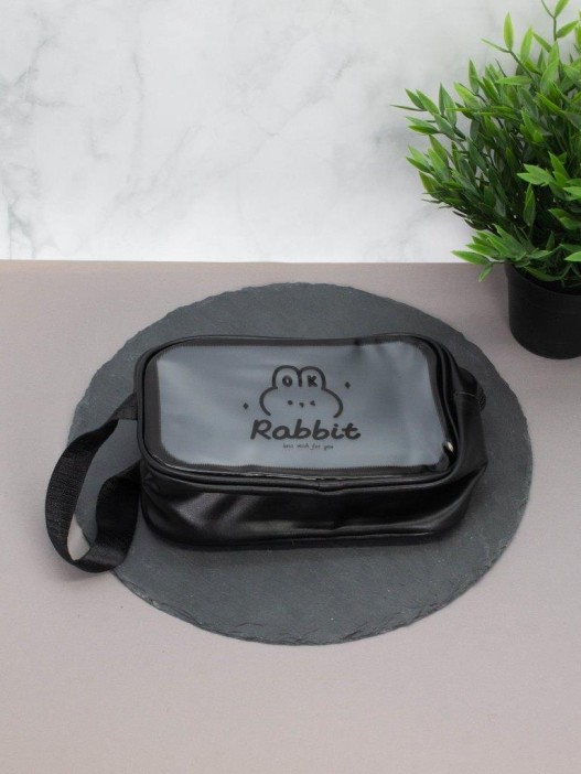 Косметичка &quot;Rabbit&quot;, black (14х20х9,5 см) 