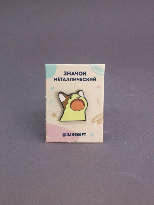 Значок металлический iLikeGift &quot;Meow&quot; 