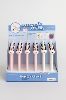 Вечный карандаш "Hot blooded Panda", mix, шоу-бокс 36 шт.