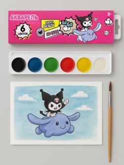 Акварель медовая "Куроми-2", 6 цветов б/к